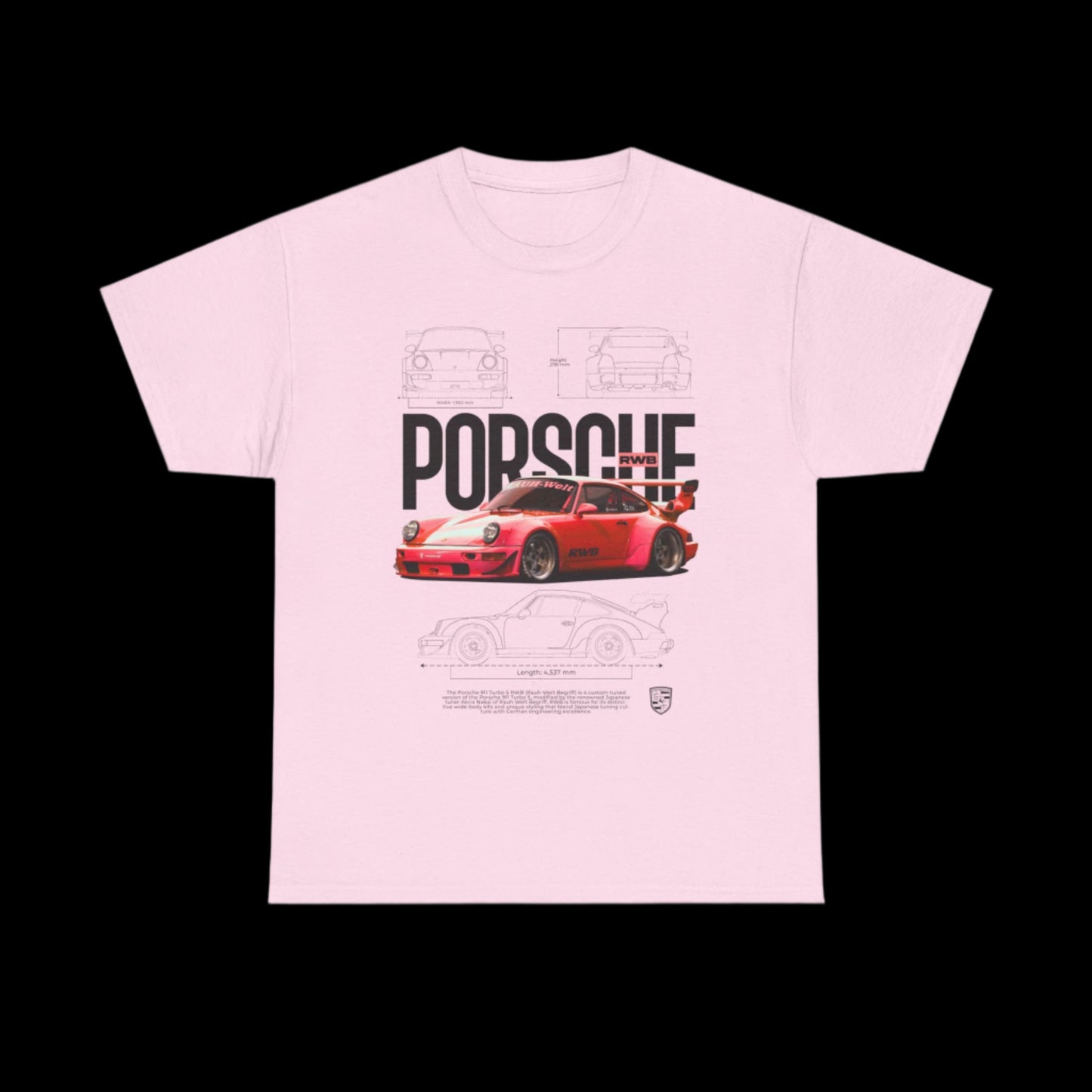 T-SHIRT – RED RWB CUSTOM PERFORMANCE STREETWEAR
