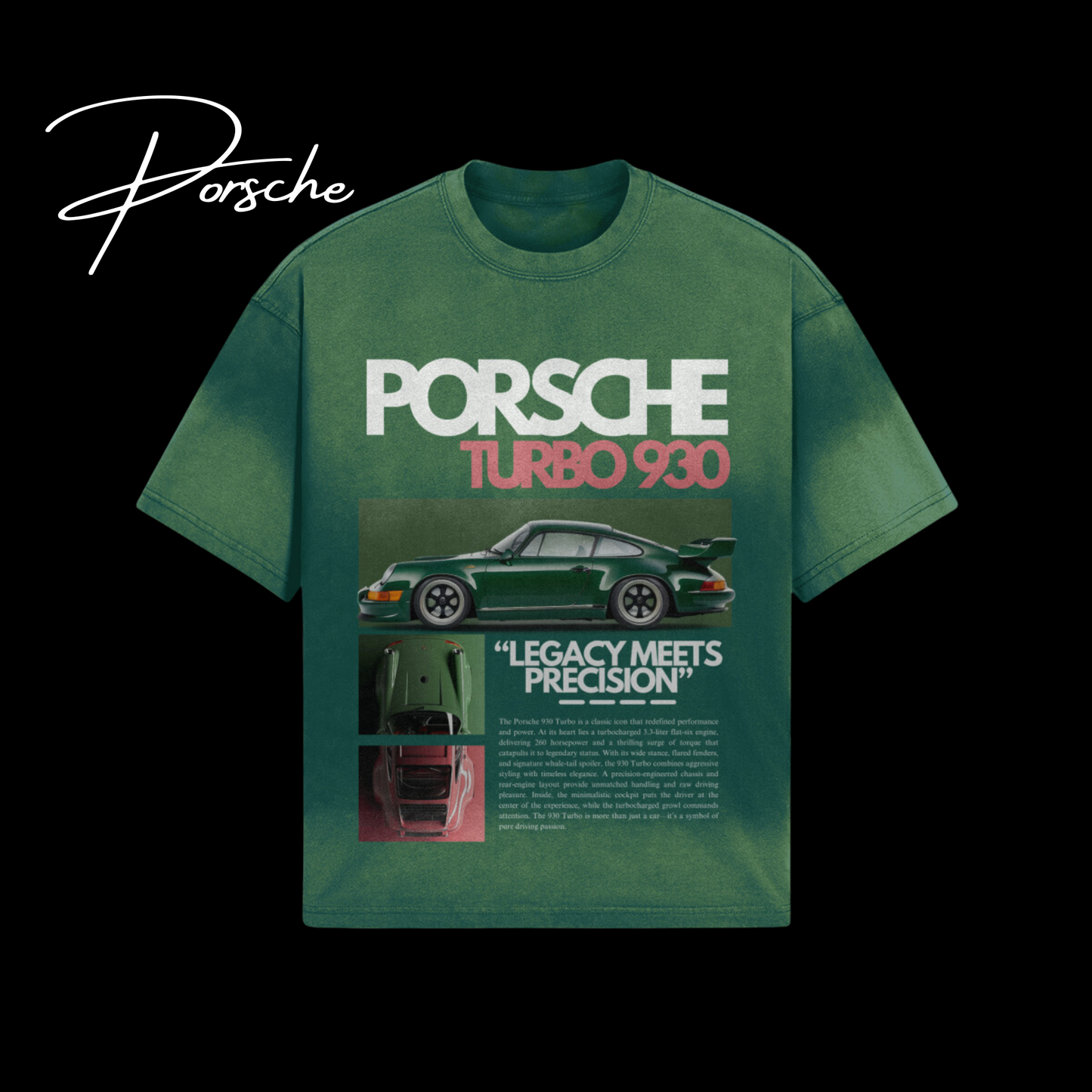 FADED TSHIRT - PORSCHE 930