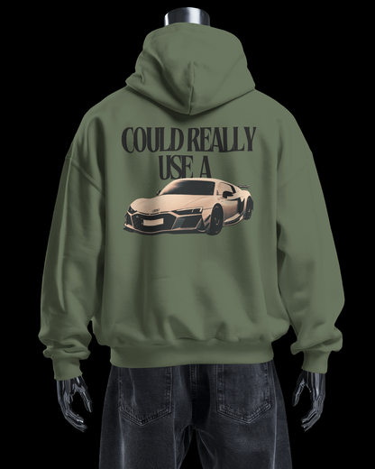 HOODIE- COULD REALLY USE A AUDI R8