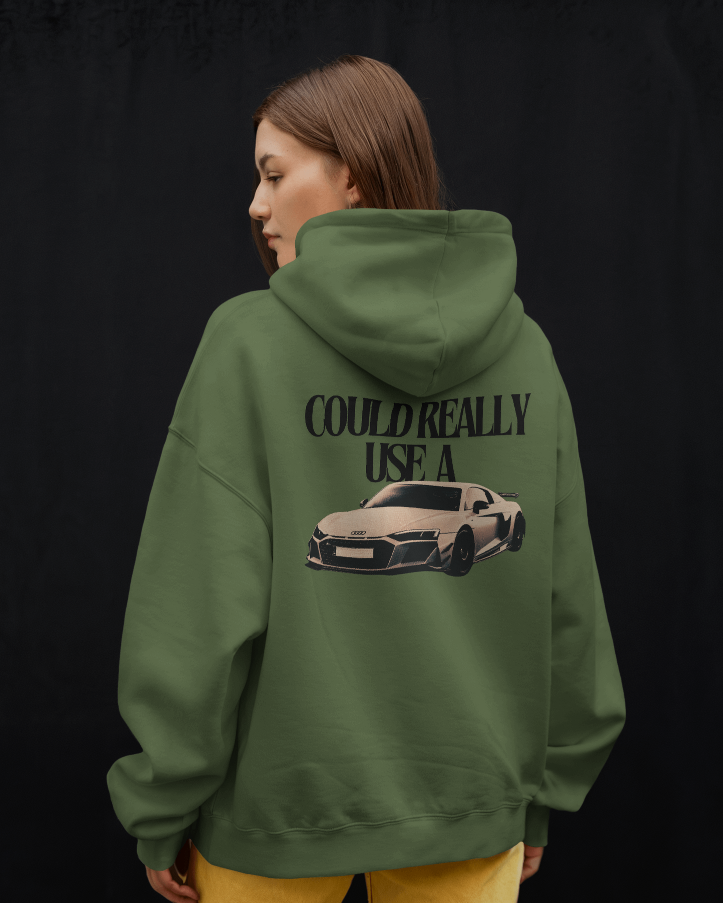 HOODIE- COULD REALLY USE A AUDI R8